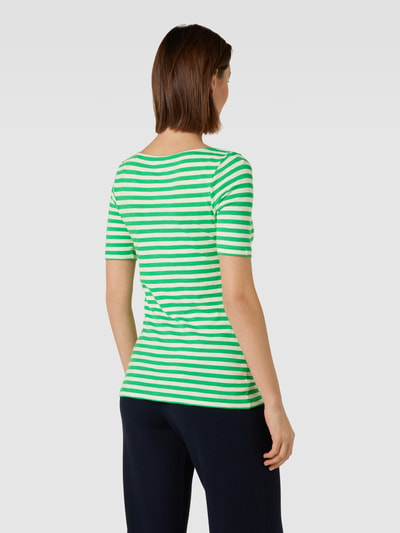 Marc O'Polo T-shirt met streepmotief Groen - 5