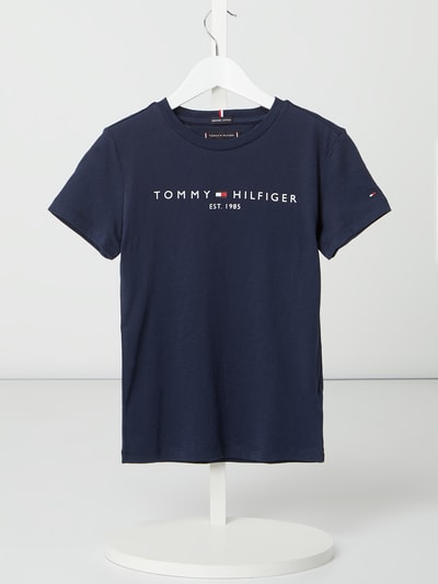 Tommy Hilfiger Teens T-Shirt z bawełny organicznej  Granatowy 1