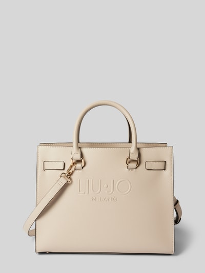 Liu Jo White Handtasche mit Label-Detail Modell 'HALONA' Taupe 2