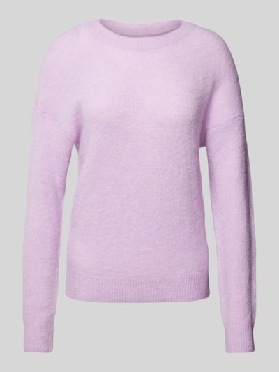 MSCH Copenhagen Gebreide pullover met ronde hals, model 'Festina Hope' Lila - 2