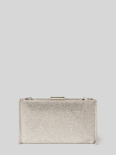 Produktfoto, Abendtasche mit Allover-Ziersteinbesatz von Jake*s Cocktail in silberner Farbe mit rechteckiger Form und feiner Struktur