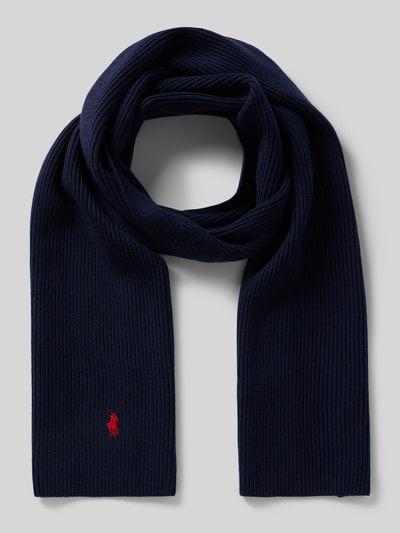 Polo Ralph Lauren Sjaal met labelstitching Marineblauw - 1