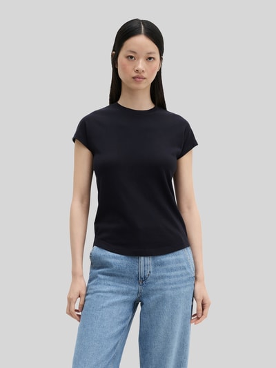 Marc O'Polo Regular Fit T-Shirt aus reiner Baumwolle Marine 4
