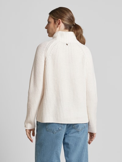 MOS MOSH Gebreide pullover met turtleneck, model 'Thyra' Ecru - 5