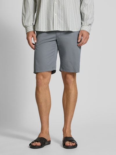 MCNEAL Slim Fit Bermudas mit Eingrifftaschen Mittelgrau 4