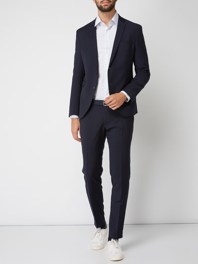 CK Calvin Klein Slim Fit Business-Hemd mit New Kent Kragen Bleu 1