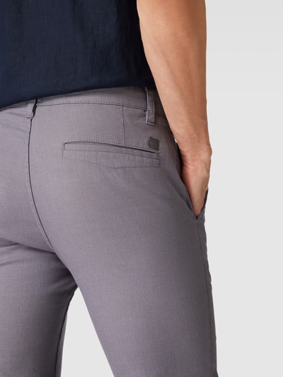 BOSS Orange Slim Fit Chino mit Eingrifftaschen Modell 'SCHINO' Mittelgrau 3