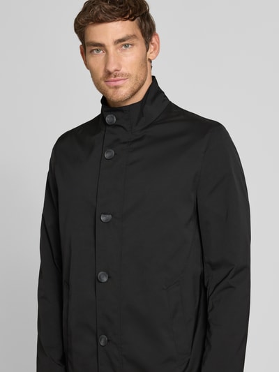 Roy Robson Mantel mit Stehkragen Black 3