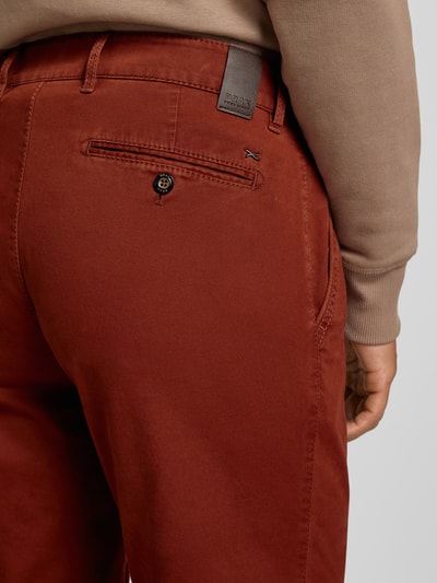 Brax Straight leg chino met paspelzak, model 'EVEREST' Roestrood - 3