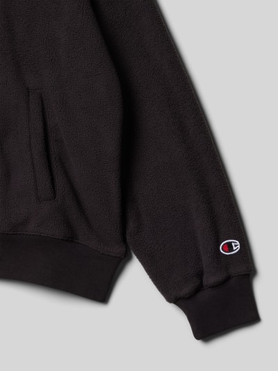 CHAMPION Sweatjacke mit Label-Stitching Black 2