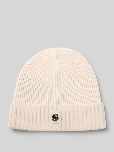 BOSS Beanie van zuivere scheerwol, model 'FATI' Offwhite - 1