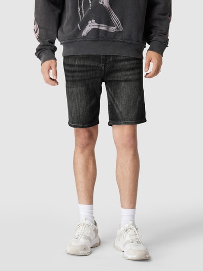 Guess Jeansshorts met labelpatch Zwart - 4