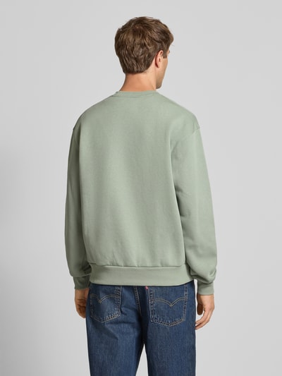 CHAMPION Sweatshirt met labelstitching Lindegroen - 5