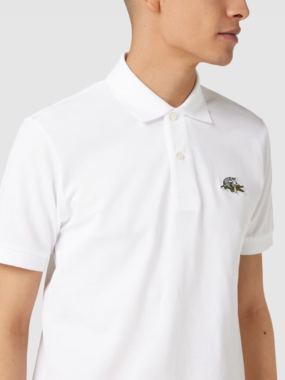 Lacoste LACOSTE x Netflix Poloshirt mit Label-Patch Weiss 3