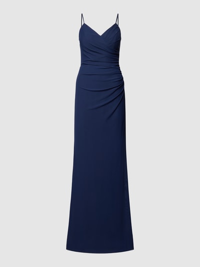 TROYDEN COLLECTION Abendkleid mit V-Ausschnitt Marine 2