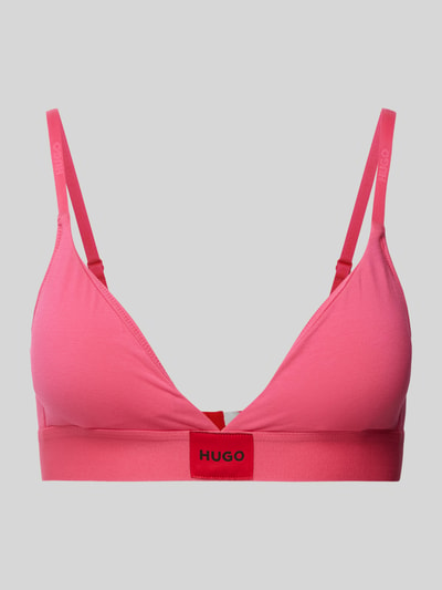 HUGO BH mit Label-Patch Pink 1