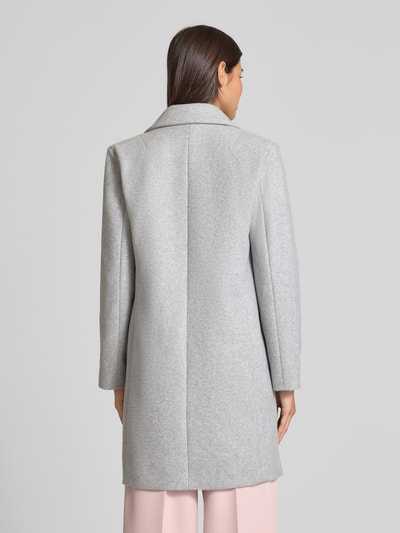 Vila Lange jas met reverskraag, model 'CLAUDIA' Lichtgrijs - 5