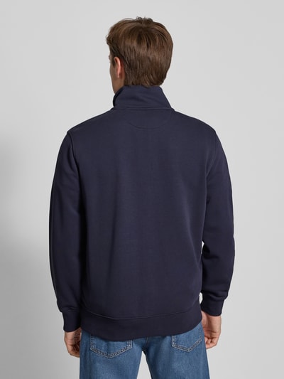 Gant Sweatjacke mit Label-Stitching Marine 5