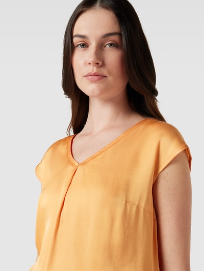 Christian Berg Woman Selection Blusenshirt mit V-Ausschnitt Apricot 3