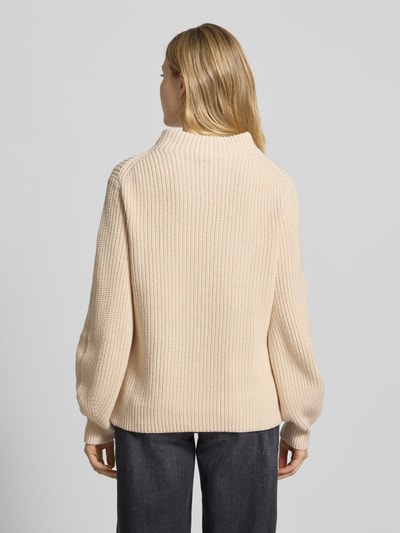 s.Oliver RED LABEL Regular Fit Strickpullover aus Baumwoll-Mix Beige 5