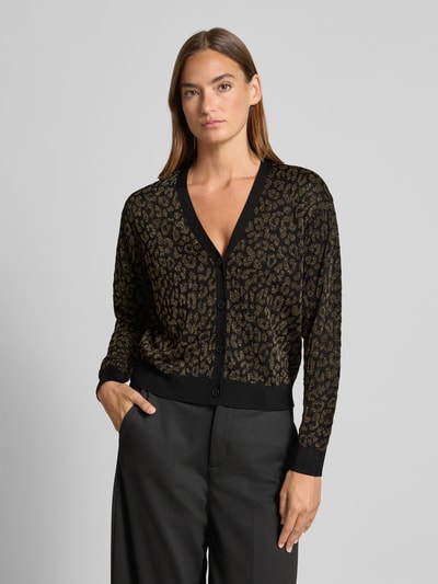 Lauren Ralph Lauren Cardigan aus Viskose-Mix Modell 'PARRIE' Gold Melange 4