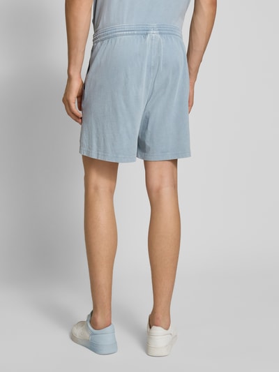 CHAMPION Korte regular fit broek met labelstitching Lichtblauw - 5