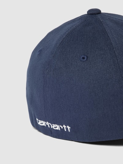Carhartt Work In Progress Base Cap mit Label-Stitching Marine 3