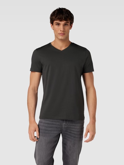 Christian Berg Men T-shirt met V-hals Antraciet - 4