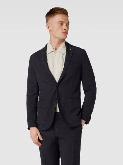 Tommy Hilfiger Tailored 2-knoops colbert met reverskraag Marineblauw - 4