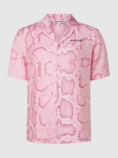 9N1M SENSE Regular Fit Freizeithemd aus Modalmischung  Neon Pink 2