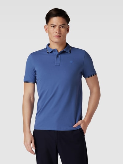 JOOP! Collection Koszulka polo o kroju slim fit z paskami w kontrastowym kolorze model ‘Pavlos’ Oceaniczny 4