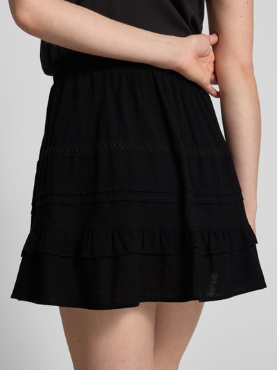 Vero Moda Ausgestellter Mini-Rock aus reiner Baumwolle Modell 'PRETTY' Black 3