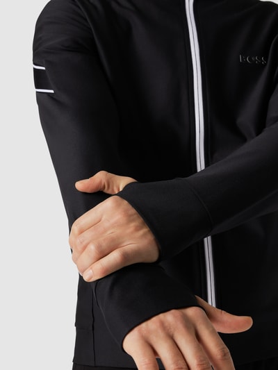 BOSS Green Trainingsjacke mit Label-Schriftzügen Modell 'Sicon Gym' Schwarz 3