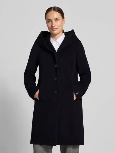Milo Coats Mantel aus Schurwoll-Mix mit Kaschmir-Anteil Modell 'Bella' Black 4