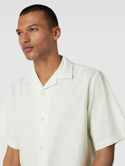 Jack & Jones Premium Vrijetijdsoverhemd met linnen en streepmotief, model 'SUMMER' Lichtgroen - 3