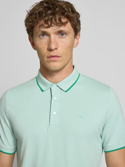 s.Oliver RED LABEL Regular Fit Poloshirt aus Baumwoll-Mix Mint 3