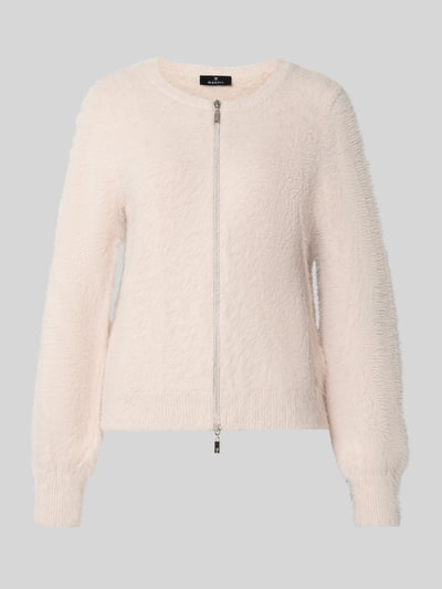 Productfoto, Regular Fit Jacke met katoenmix van monari in lichtbeige met tweewegritssluiting, ronde hals, zachte textuur