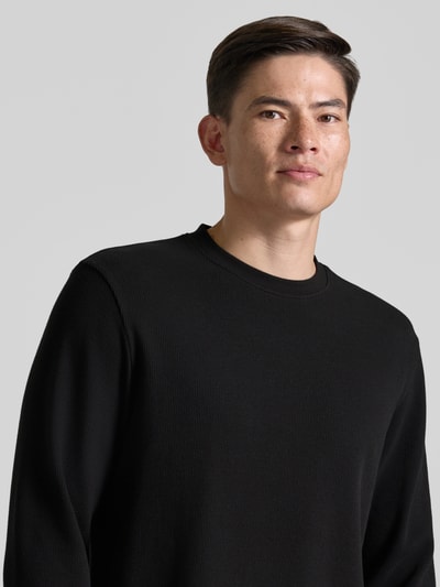 BOSS Orange regular fit shirt met lange mouwen van katoenmix model 'WE-TEMPEST' Zwart - 3