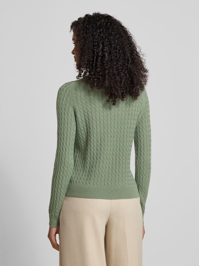 Christian Berg Woman Strickpullover aus reinem Kaschmir Schilf 5