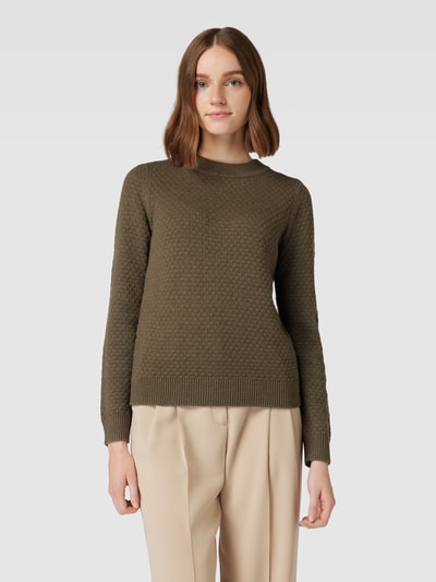 Esprit Strickpullover mit Strukturmuster Khaki 4