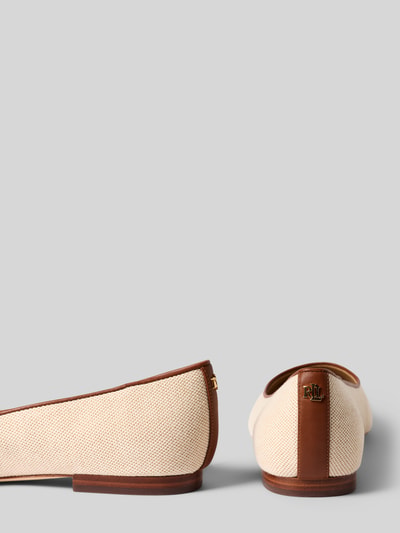 Lauren Ralph Lauren Ballerina van echt leer model 'LONDYN CAP3' Zand - 2