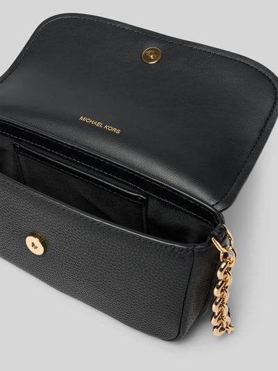 Produktfoto, Shoulder Bag aus echtem Leder Modell 'Nolita' von MICHAEL Michael Kors in Schwarz mit Ketten-Trageriemen und Logo-Prägung