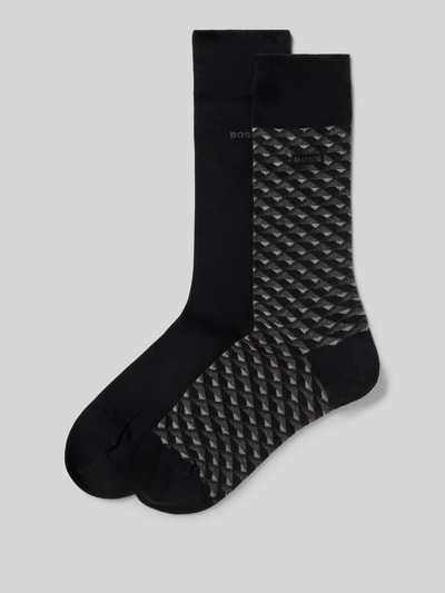 BOSS Socken aus Baumwoll-Mix im 2er-Pack Black 1