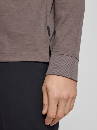 bugatti Koszulka polo z wyhaftowanym logo Średnioszary 3