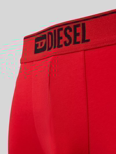 Diesel Boxershort met logostitching in een set van 3 paar, model 'Damien' Rood - 2