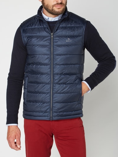 Gant Lichte bodywarmer met opstaande kraag Marineblauw - 4