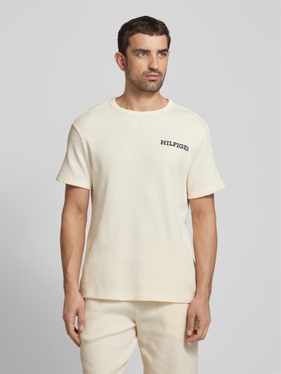 Tommy Hilfiger T-Shirt mit Strukturmuster Sand 4