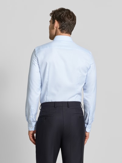 Jake*s Slim Fit Businesshemd aus Baumwolle mit Kentkragen Bleu 5