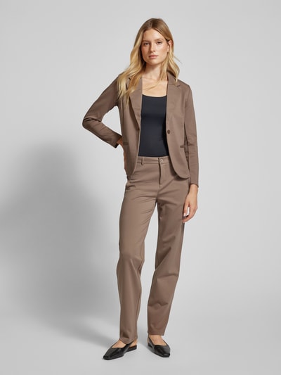 Fransa Blazer met paspelzakken Taupe - 1