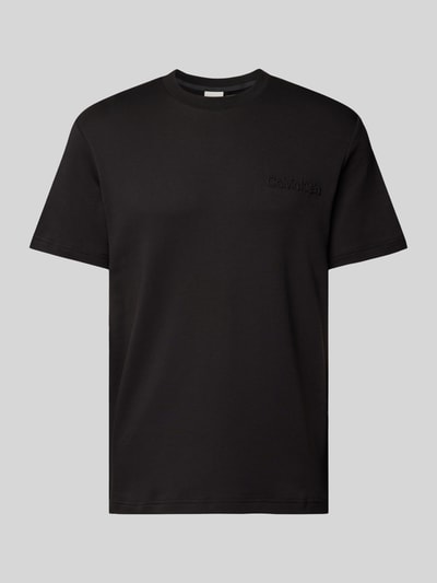 CK Calvin Klein T-shirt z napisem z logo Czarny 2